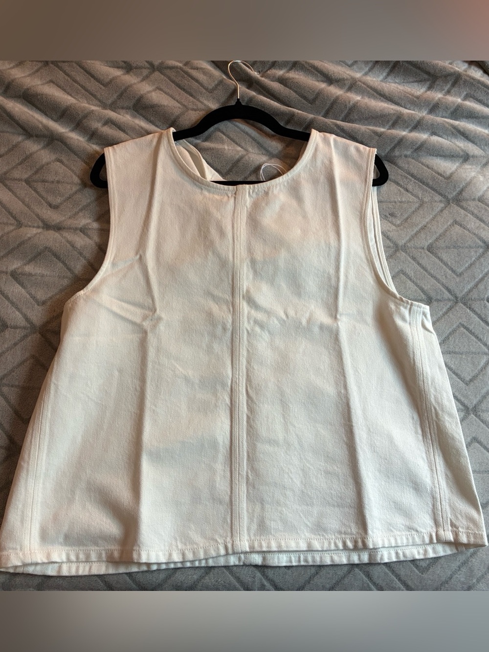 COS White Sleeveless Structured Blouse